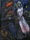 Newlyweds and Violinist by Marc Chagall